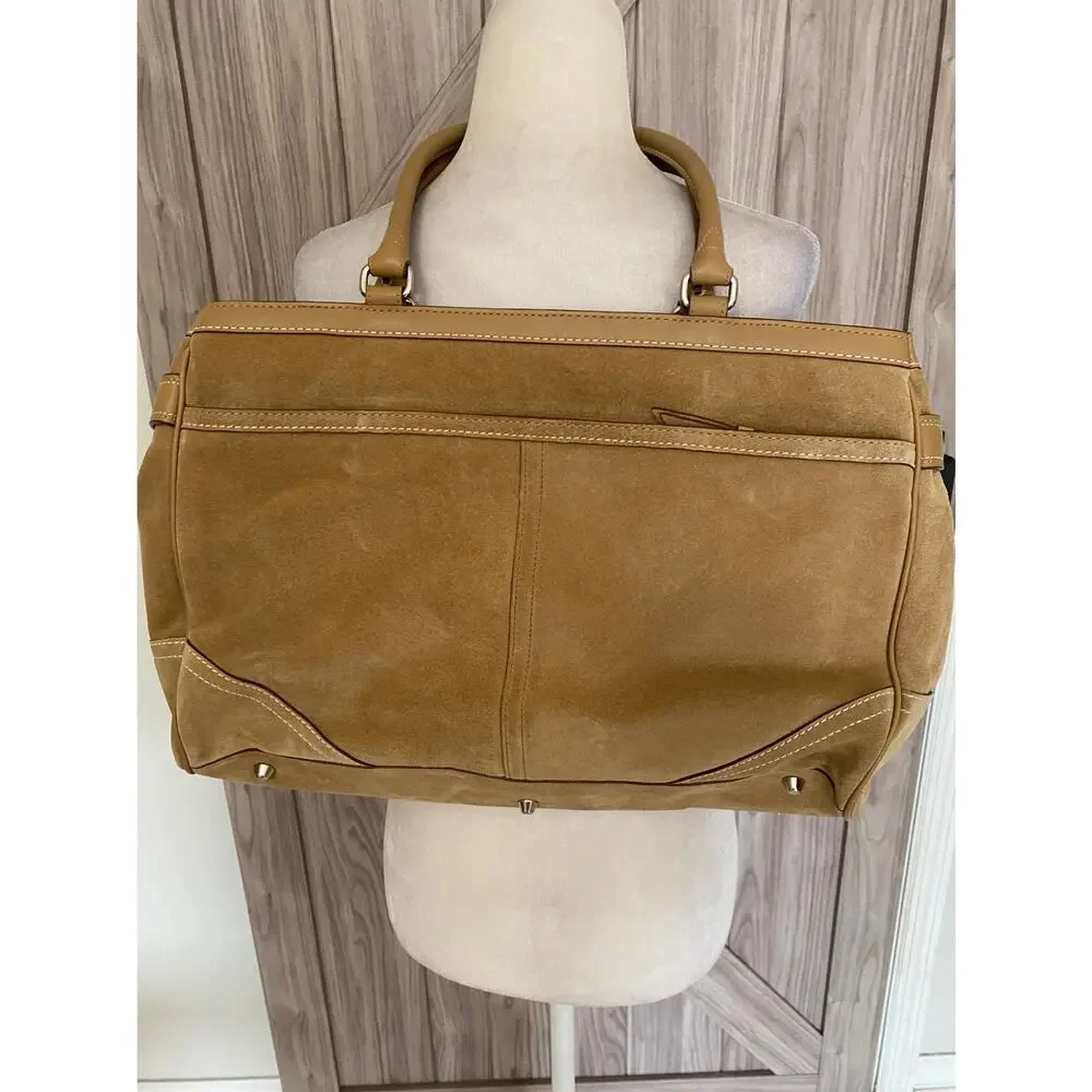 Coach like new leather tote with pochette tan - Picture 6 of 10